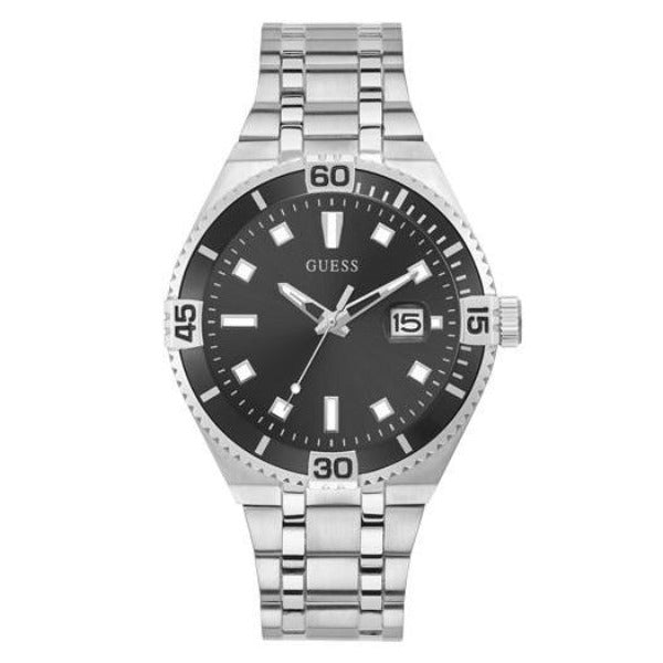 Guess Premier Silver Tone Date Gents Watch GW0330G1