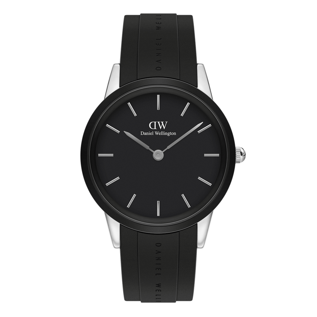 Daniel Wellington Iconic Motion 10 ATM Silver Black 40mm