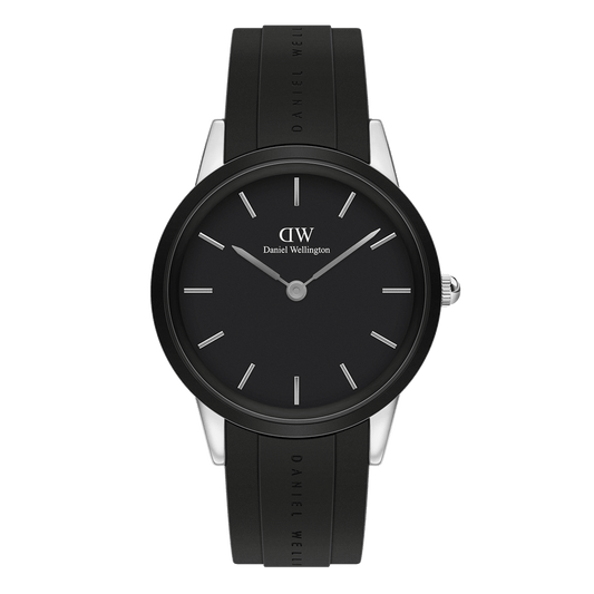 Daniel Wellington Iconic Motion 10 ATM Silver Black 40mm