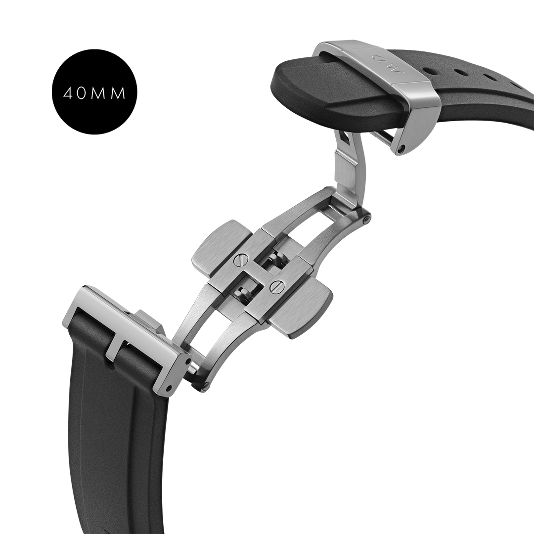 Daniel Wellington Iconic Motion 10 ATM Silver Black 40mm