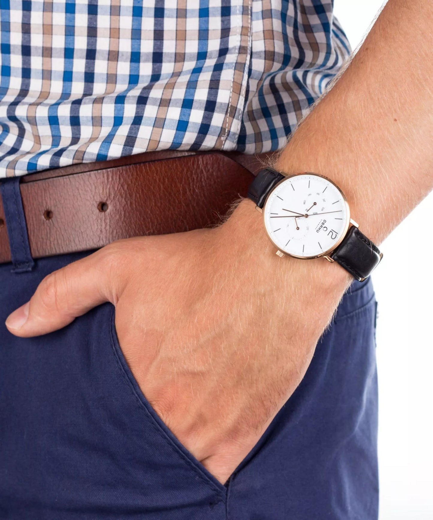 Obaku gents leather V182GMVWRB