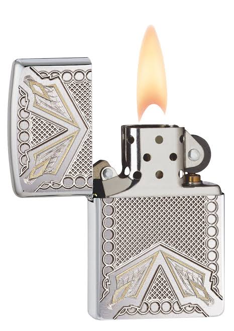 Zippo Armor Dagger Regular Lighter - Brushed Chrome