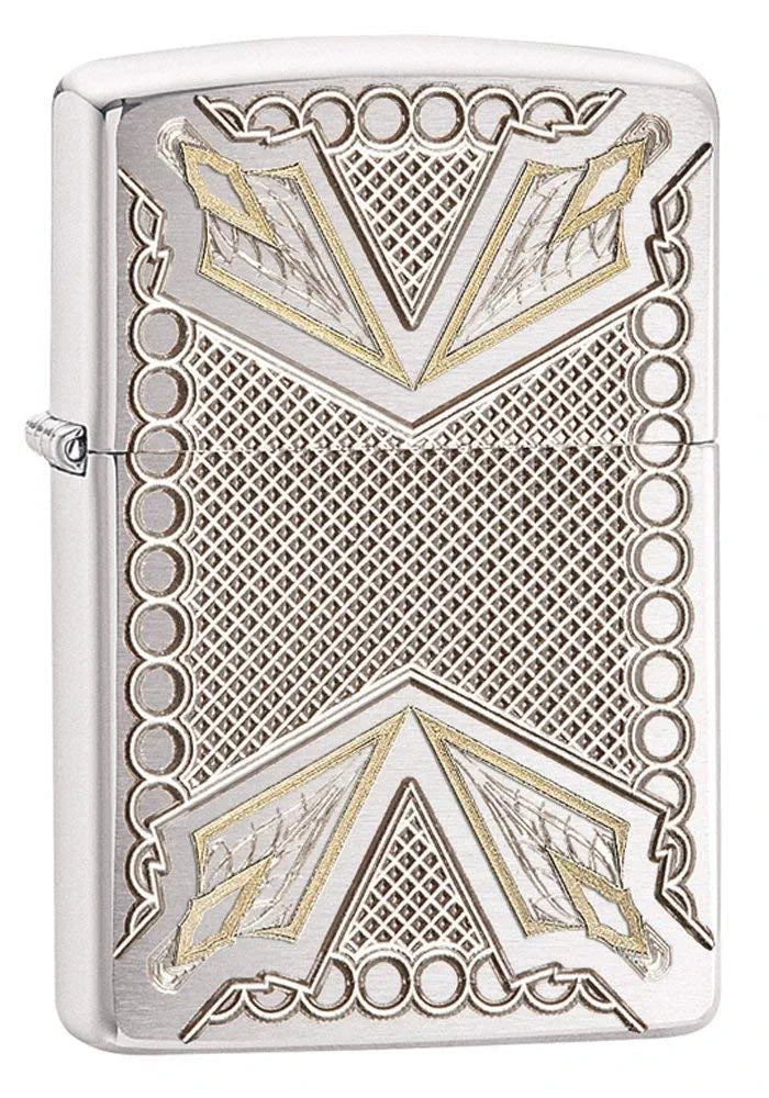 Zippo Armor Dagger Regular Lighter - Brushed Chrome