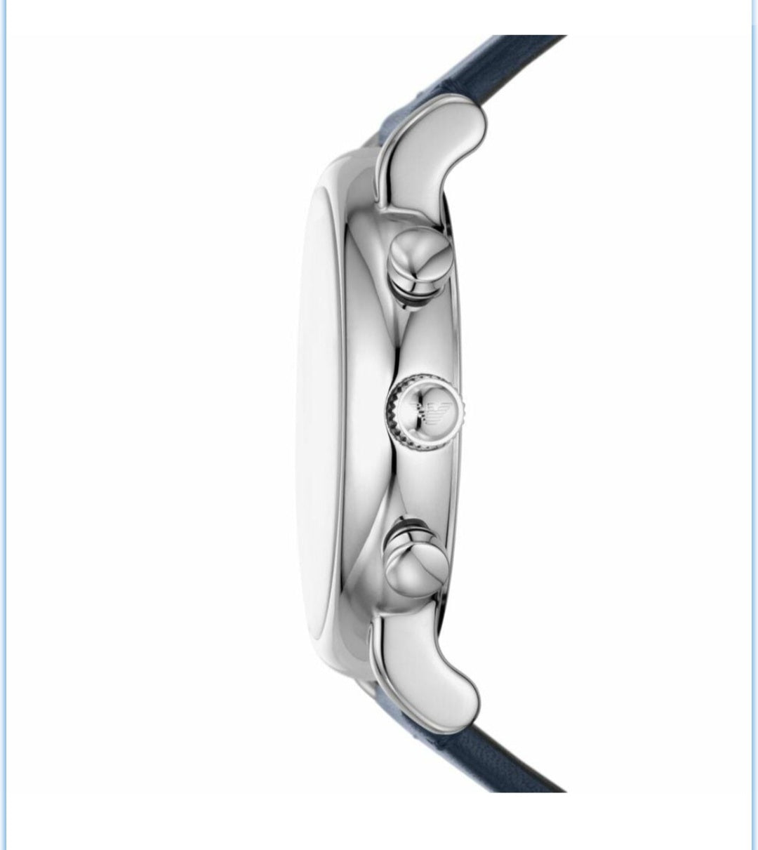 Emporio Armani Chronograph Blue Leather Watch - AR11451